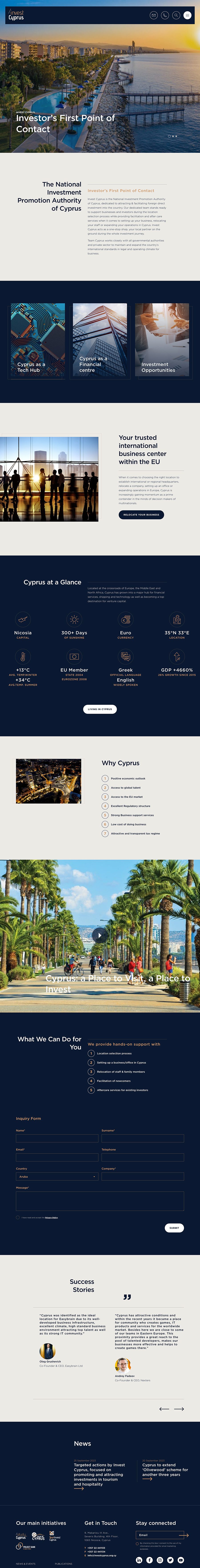 Mozaik & Invest Cyprus Website
